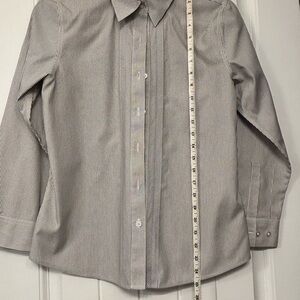 Classic Gray Striped Men's Shirt